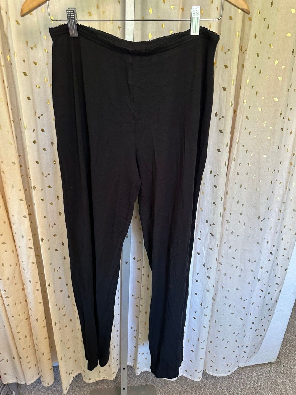J. Jill Women's Black Ultra Soft Elastic Waist Pull On Loungewear Sleep Pants M